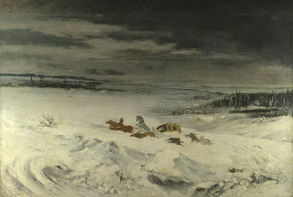  110-La diligenza nella neve-National Gallery Londra 